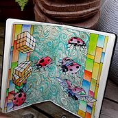 Quelques pages de mon sketchbook. Traditional illustration, Sketchbook, Drawing, Watercolor Painting, Pencil Drawing, and Sketching project by Sylvie Belgrand - 08.26.2021