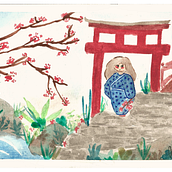Minha ilustração  Ein Projekt aus dem Bereich Traditionelle Illustration, Zeichnung und Aquarellmalerei von carolinagporto7 - 22.08.2021