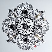 Meu projeto do curso: A arte de desenhar mandalas: crie padrões geométricos. Ink Illustration project by mandaladocoracao - 08.27.2021