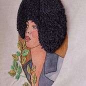 Meu projeto do curso: Criação de retratos bordados com aquarela. Projekt z dziedziny  Malarstwo, Malowanie akwarelą i  Haft użytkownika saracp_13 - 03.09.2021