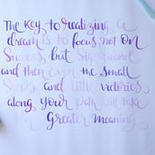 Mi Proyecto del curso: Caligrafía itálica con brush pen. Calligraph project by Ana De la Garza - 08.27.2021