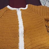 Mi Proyecto del curso:  Top-down: prendas a crochet de una sola pieza. Fashion Design, Fiber Arts, DIY, and Crochet project by Marianela Zuñiga Arteche - 08.28.2021