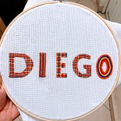 Mi Proyecto del curso: Letras bordadas: el hilo como herramienta gráfica. Un projet de Broderie de Norma Sifuentes - 28.08.2021