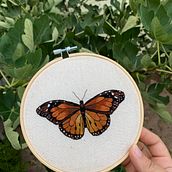 Mi Proyecto del curso: Técnicas de bordado realista. Traditional illustration, and Embroider project by Daniela Delgado Esparza - 08.25.2021
