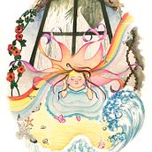 Mi Proyecto del curso: Técnicas de acuarela para ilustraciones de ensueño. Traditional illustration, Drawing, Watercolor Painting, and Editorial Illustration project by Andrea Moreno - 08.28.2021