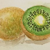 Cut Kiwi. Traditional illustration project by windsor808 - 08.29.2021