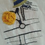 Mi Proyecto del curso: Técnicas de bordado para crear peinados con volumen. Accessor, Design, Costume Design, Embroider, and Color Theor project by MARTHA CASTRO ALMEIDA - 08.29.2021