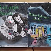 Mein Kursprojekt: Aquarellsketching: Drück deine Ideen aus . Traditional illustration, Sketching, Creativit, Drawing, Watercolor Painting, and Sketchbook project by jandara1965 - 08.29.2021