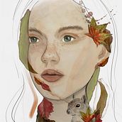 Mon projet du cours : Portrait illustré à l’aquarelle. Traditional illustration, Fine Arts, Painting, Drawing, Watercolor Painting, Portrait Drawing, and Artistic Drawing project by Annie Poitras - 10.08.2021