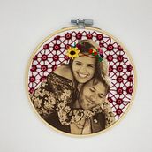 My project in Photo Embroidery on Fabric course. Photograph, Collage, Printing, Embroider, Photo Retouching, and Creativit project by lorevox - 08.29.2021