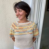 My project in  Top-Down: One-Piece Crocheted Garments  course. Fashion Design, Fiber Arts, DIY, and Crochet project by Burcu URAL KOPAN - 08.29.2021