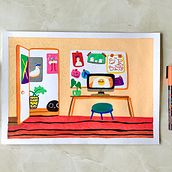 Mi Proyecto del curso: Sketchbook ilustrado a todo color. Un proyecto de Ilustración tradicional, Creatividad, Dibujo y Sketchbook de Silvana Hernandez - 29.08.2021