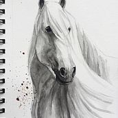 My project in Expressive Animal Portraits in Watercolor course. Traditional illustration, Watercolor Painting, Realistic Drawing, and Naturalistic Illustration project by piyo - 08.17.2021