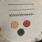 Flat Stitch Sampler. Embroider project by Lauren Rockburn - 08.27.2021