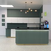 Cafeteria in hospital . Interior Design & Interior Architecture project by Natalia Volkova - 08.23.2021