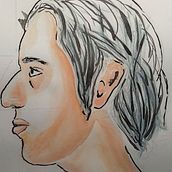 Mi Proyecto del curso: Cuaderno de retratos en acuarela. Painting, Watercolor Painting, Portrait Drawing, and Sketchbook project by Juan Manuel Valencia Córdoba - 08.29.2021