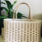 My project in Contemporary Basketwork Techniques Applied to Fashion course. Accessor, Design, Arts, Crafts, Fashion Design, and Fiber Arts project by Mai Do - 08.30.2021