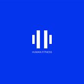Brand Identity Design - Human Fitness. Br, ing, Identit, Logo Design, Design, and Graphic Design project by Zeeshan - 08.28.2021