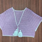Bolero Canela, el toque de frescura y comodidad !. Fiber Arts project by mariluna_astro - 08.30.2021