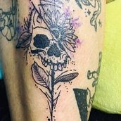 Mi Proyecto del curso: Tatuaje para principiantes. Tattoo Design project by Camila Fernanda Azola Garaventa - 08.31.2021