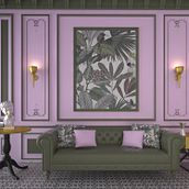 Salón Ein Projekt aus dem Bereich Innendesign und Digitale Illustration von Lucía Pérez Álvarez - 01.09.2021