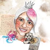 Mi Proyecto del curso: Retrato ilustrado en acuarela. Een project van Traditionele illustratie,  Beeldende kunst, Schilderij,  Tekening, Aquarelschilderen,  Portrettekening y  Artistieke tekening van Natalia Chrome - 25.08.2021