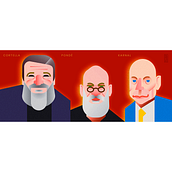 Meu projeto do curso: Retrato geométrico minimalista. Ilustração tradicional, Design de personagens e Ilustração vetorial projeto de Roberto Tateishi - 30.08.2021