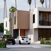 Dovi Residence. Architecture, Design, 3D, Animation, Creative Consulting, Design Management, Interior Architecture, Interior Design, L, scape Architecture, 3D Animation, and 3D Modeling project by Efemena Egube - 09.02.2021