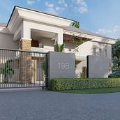 Orae Residence. Design, 3D Modeling, Animation, Architecture, Interior Architecture, L, and scape Architecture project by Efemena Egube - 09.02.2021