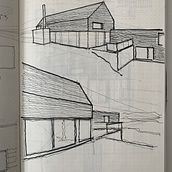 My project in Introduction to Freehand Architectural Design course. Architecture, and Architectural Illustration project by e2d - 09.02.2021