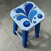 Mi Proyecto del curso: Pintura decorativa sobre muebles. Un proyecto de Bellas Artes, Diseño, creación de muebles					, Diseño de interiores, Pintura, Pattern Design, Pintura acrílica y DIY de Noelia Eula Díaz - 15.04.2021