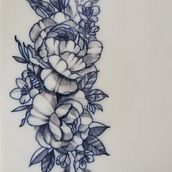 Mi Proyecto del curso: Tatuaje botánico con puntillismo. Traditional illustration, Tattoo Design, and Botanical Illustration project by Victor Aguirre - 08.31.2021