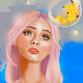 Mi Proyecto del curso: Retratos digitales de fantasía con Photoshop. Traditional illustration, Drawing, Digital Illustration, Portrait Drawing, Digital Drawing, and Digital Painting project by Mariana Alvarez - 09.02.2021