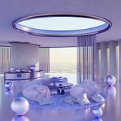 Mi Proyecto del curso: ArchViz de interiores: crea diseños 3D surrealistas con Blender. Un projet de Architecture, Architecture d'intérieur, Architecture numérique , et ArchVIZ de Carlos Miranda - 02.09.2021