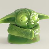 Grogu. Design, 3D, and Graphic Design project by Rodrigo Muñoz Manríquez - 08.30.2021