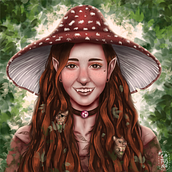 Mi Proyecto del curso: Retratos digitales de fantasía con Photoshop. Un proyecto de Ilustración tradicional, Dibujo, Ilustración digital, Dibujo de Retrato, Dibujo digital y Pintura digital de Lyn - 30.08.2021