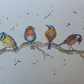 My project in Artistic Watercolor Techniques for Illustrating Birds course. Traditional illustration, Watercolor Painting, Realistic Drawing, and Naturalistic Illustration project by carmen conway - 09.03.2021