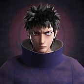 Obito Uchiha (うちはオビト). 3D, 3D Animation, 3D Modeling, 3D Character Design, and Rigging project by Maite Gómez García - 09.03.2021