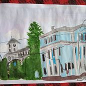 My project in Pictorial Sketchbook with Gouache course. Traditional illustration, Sketching, Drawing, Architectural Illustration, Sketchbook, and Gouache Painting project by Anastasia Kosaryk - 09.01.2021
