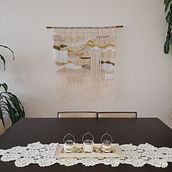 Mi Proyecto del curso: Introducción al macramé: creación de un tapiz decorativo Ein Projekt aus dem Bereich Erweiterungsentwicklung, H, werk, Innendesign, Dekoration von Innenräumen, Weben und Makramee von memamrud - 02.09.2021