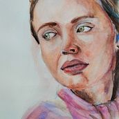 My project in Artistic Portrait with Watercolors course. Un progetto di Belle arti, Pittura, Pittura ad acquerello e Disegno di ritratti di Bethany Kelly - 04.09.2021
