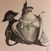 Il mio progetto del corso: Illustrazione surrealista con pennarelli. Projekt z dziedziny Trad, c, jna ilustracja, R, sunek ołówkiem,  R, sunek, R, sunek realist, czn,  R, sunek art, st, czn,  R i sunek atramentem użytkownika jacopo fontani - 05.09.2021