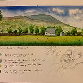 My project in Watercolor Travel Journal course. Un progetto di Illustrazione tradizionale, Pittura ad acquerello, Illustrazione architettonica e Sketchbook di nickveale3 - 05.09.2021