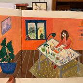 My project in Exploratory Sketchbook: Find Your Drawing Style course. Traditional illustration, Sketching, Creativit, Drawing, Watercolor Painting, Sketchbook, and Gouache Painting project by Loretta White - 09.05.2021