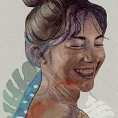 Alegría. Traditional illustration, Vector Illustration, Digital Illustration, and Portrait Drawing project by Luis Antonio Grande López - 09.05.2021