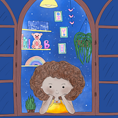Bella e a Noite. Traditional illustration, Character Design, Children's Illustration, and Narrative project by Keu Apoema - 09.05.2021