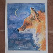 My final project in Expressive Animal Portraits in Watercolor course. Traditional illustration, Watercolor Painting, Realistic Drawing, and Naturalistic Illustration project by Sharon Guy - 08.29.2021