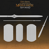 Weapons and Shields (BFME: Reforged). Video Games, 3D, and 3D Modeling project by Alex García - 09.05.2021