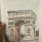 Mi Proyecto del curso: Dibujo arquitectónico con acuarela y tinta. Sketching, Drawing, Watercolor Painting, Architectural Illustration, Sketchbook & Ink Illustration project by dania_im - 09.05.2021