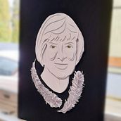 Mi Proyecto del curso: Retratos 3D con capas de papel. Een project van Craft,  Beeldende kunst y Papercraft van Angela Cardozo - 04.09.2021